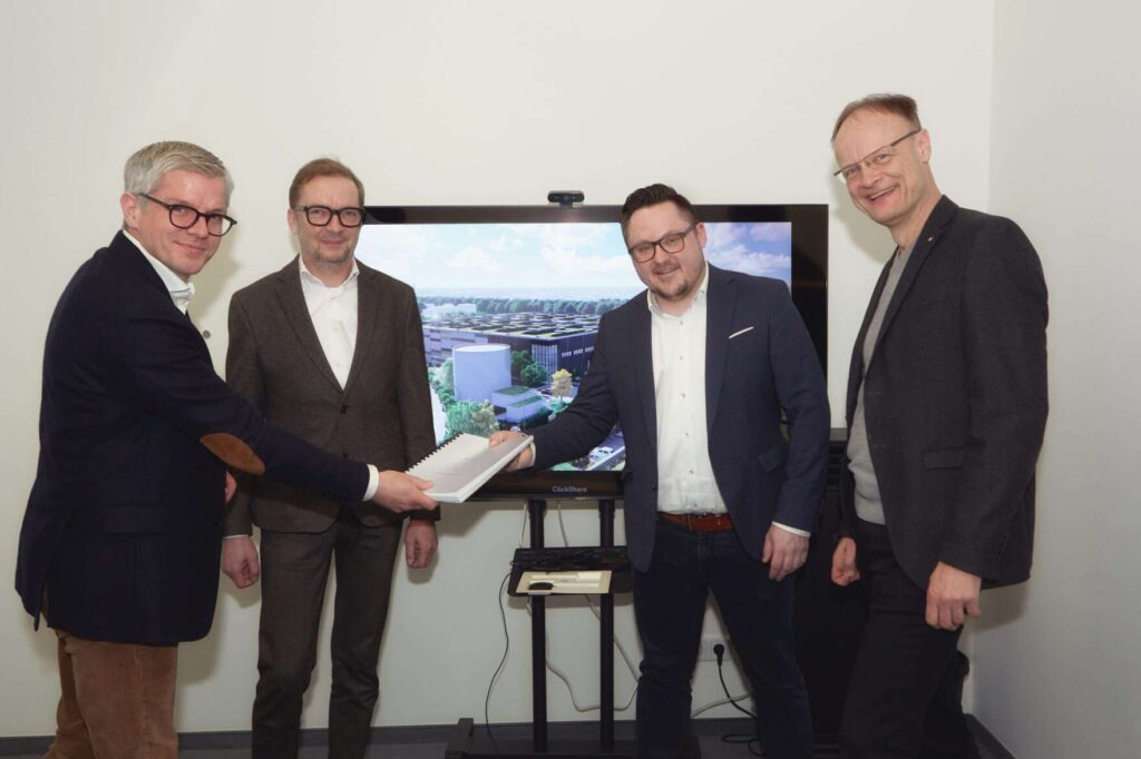 Unterzeichnung des Mietvertrages Fuchsberger Damm