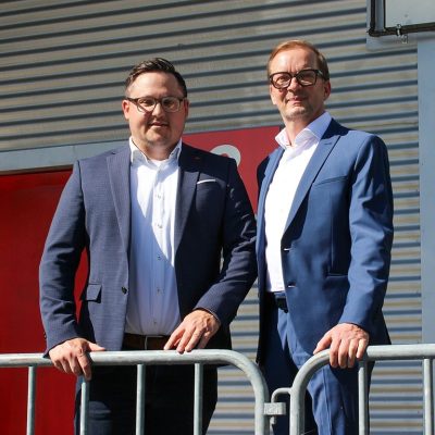 Sören Schneider und Sven Ulrich Führungswechsel