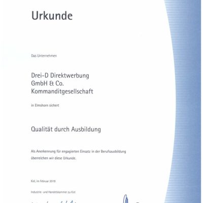 Ausbildung bei dem Marketing-Logistiker